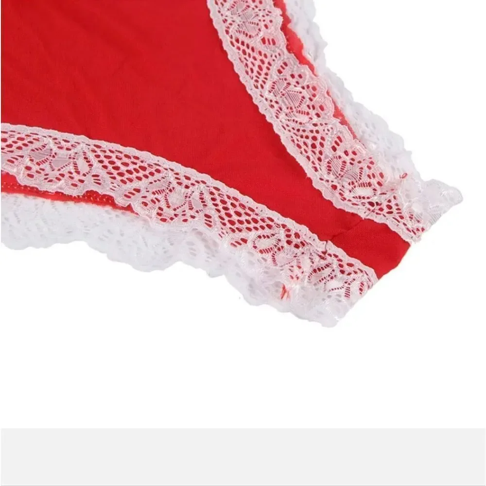 Women's Christmas Lingerie Outfit Fancy Bodysuit Underwear Babydoll Nightwear US